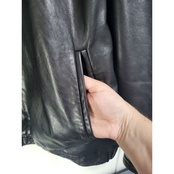 Wilsons Leather Vintage Men's SZ LG Shirt Collar Jacket with Removeable Liner - Picture 4 of 15